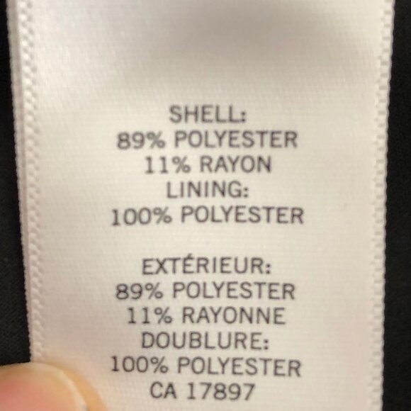 Banana Republic Birdseye Hi Waisted Lined Poly Rayon Pencil Skirt Brown Sz 4 - Picture 9 of 10